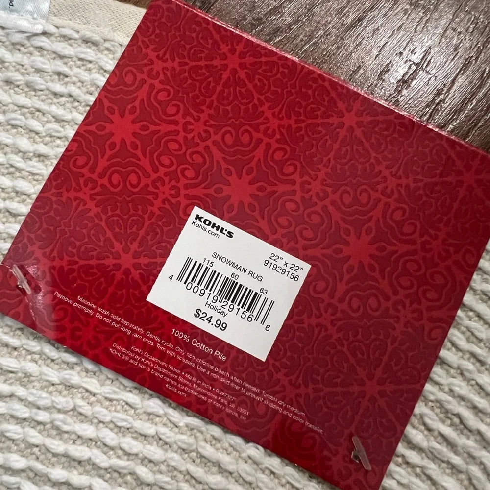 Snowman Bath Mat ⛄️ NWT